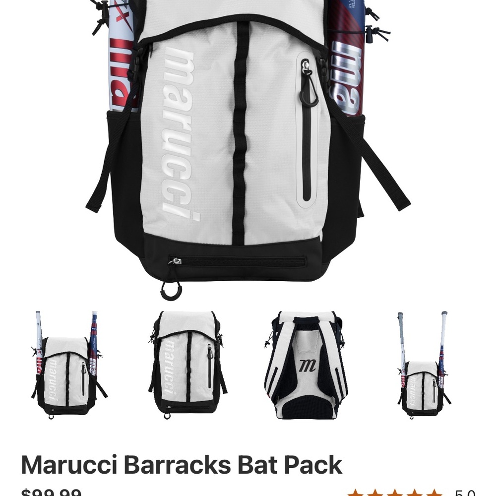 Marucci Barracks Black and White Bat Pack
